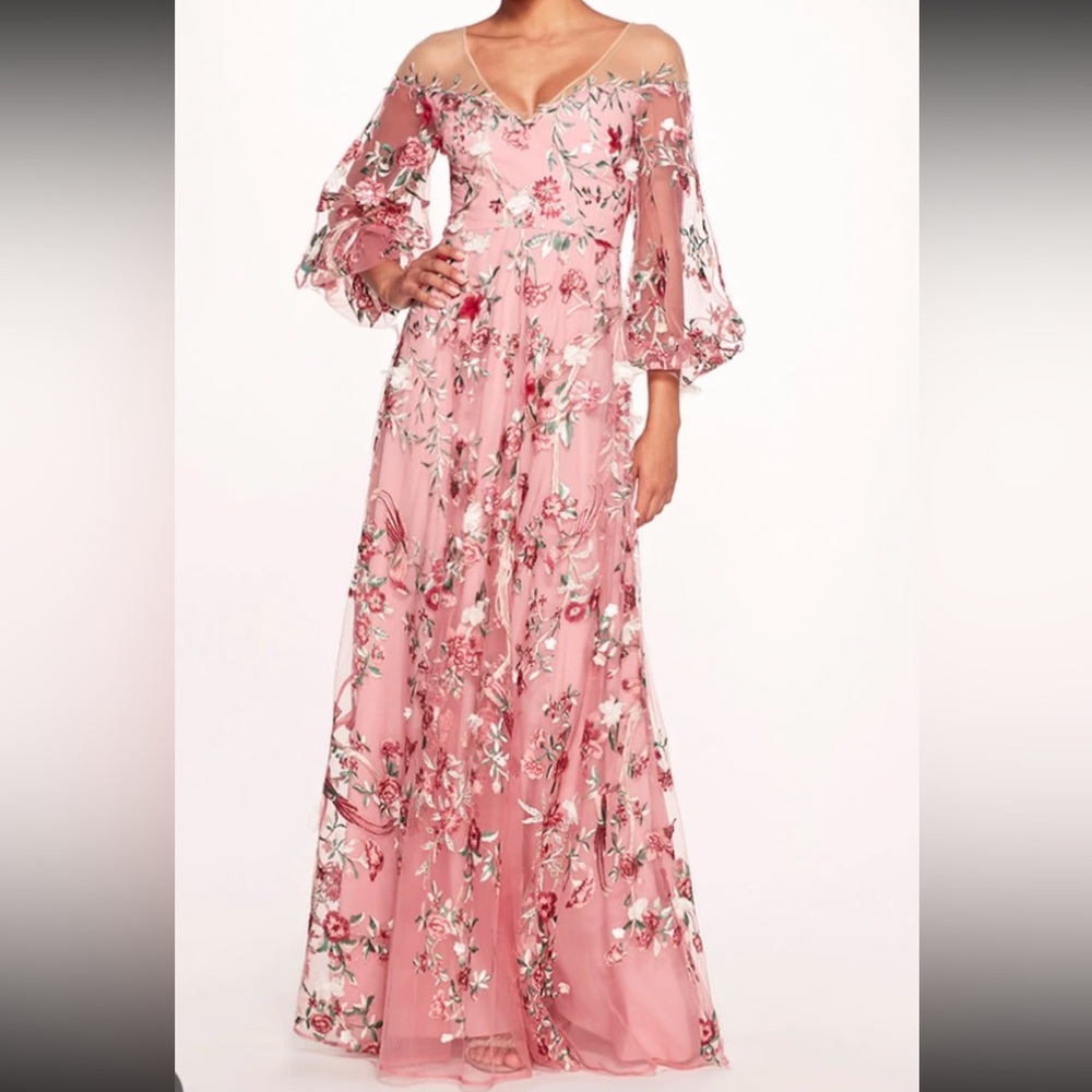 Garden of Eden MARCHESA NOTTE Gown - Size 2